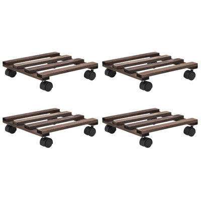 Freeport Park Pflanzenroller Zedernholz Holz Caddy | Wayfair.de